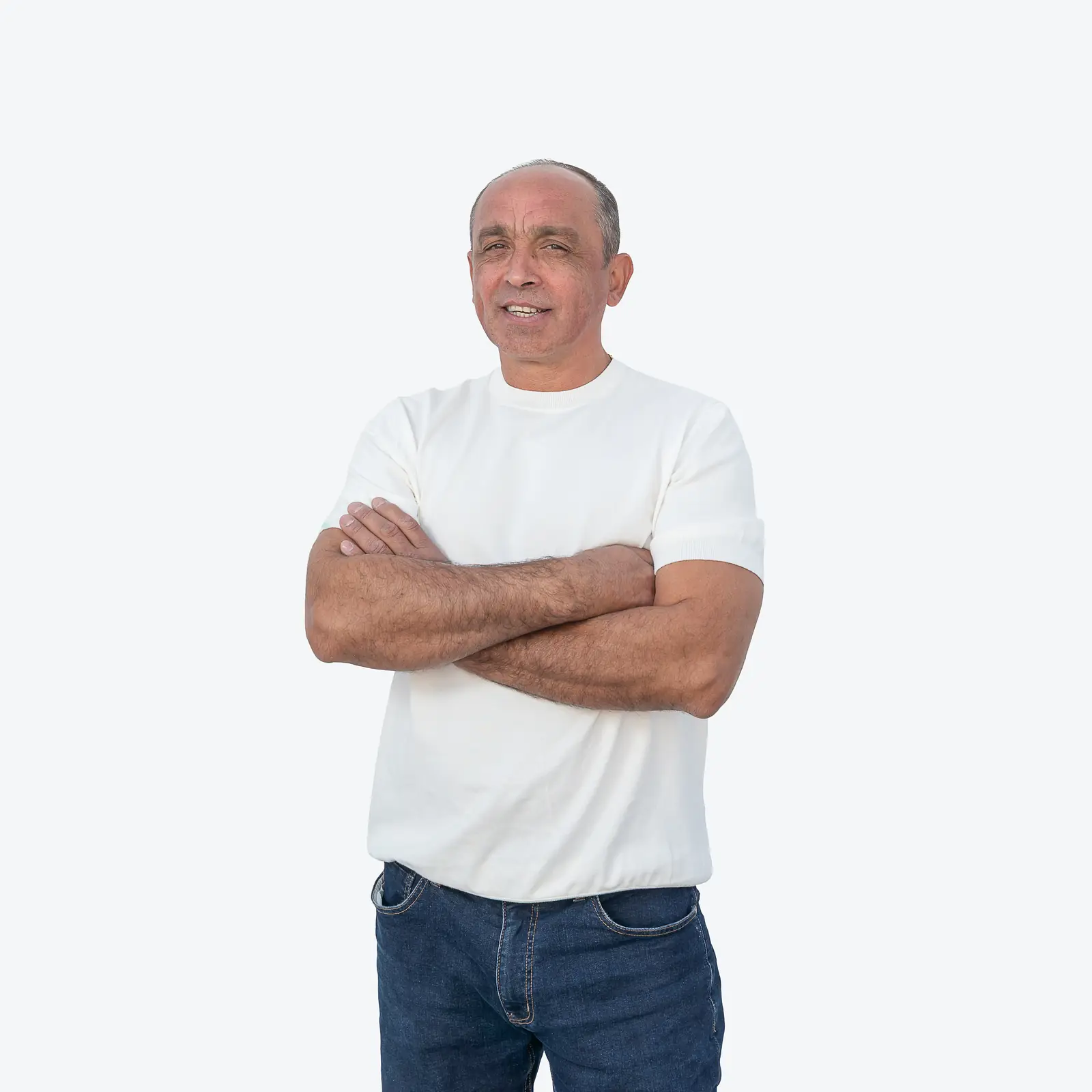 Portrait of Alexander Filatov, site manager at Realta Constructions