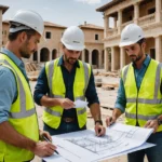 Luxury Modern Villa Aerial View With Infinity Pool, Outdoor Living Areas, Tropical Landscaping And Contemporary Architecture - Realta Constructions Marbella